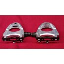 Rennrad Pedale, Alu, silber/schwarz, NEU