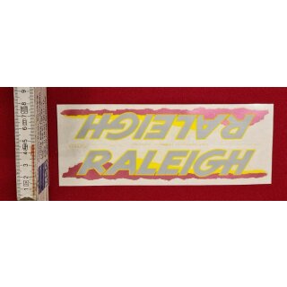 Raleigh Rahmendekor, silber/pink, NEU