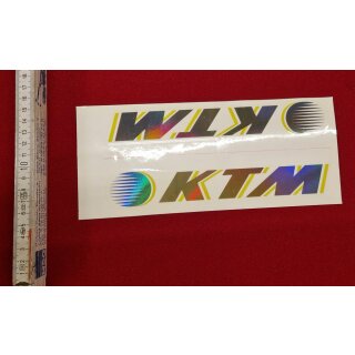 KTM Rahmendekor, silber, NEU
