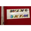 KTM Rahmendekor, silber, NEU