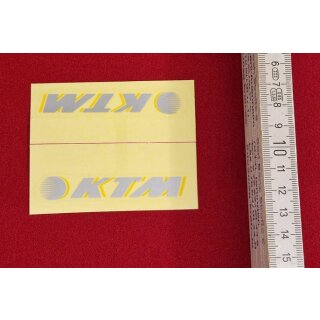 KTM Rahmendekor, klein, silber, NEU