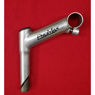 Promax CrMo Stahlvorbau, 1" Standard, 100mm, ca. 15°, silber, NEU