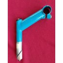 CrMo Vorbau, 22,2mm Schaft, 100mm, 25°, türkis-blau, NEU