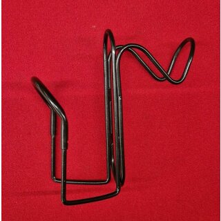 Flaschenhalter, ohne Ösen, zum Einhängen, inkl. Haken, schwarz, NEU