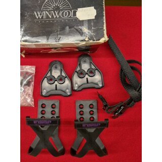 Winwood Instep Pedalhaken und Adapter für Look, Shimano, Mavic Clickpedale, schwarz, made in USA, NEU