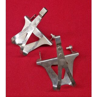 Verma Chrom Rennrad Pedalhaken, made in W.-Germany, Befestigung seitlich, NEU