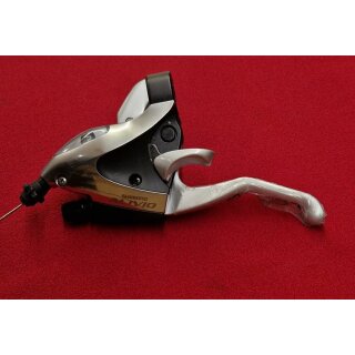 Shimano Alivio ST-M405 STI-Einheit, für V-Brakes, 3-fach, links, silber, NEU