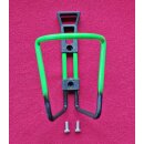 Alu Flaschenhalter, grün/schwarz gesprenkelt, NEU