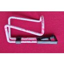Alu Flaschenhalter, pink/weiss, gesprenkelt, NEU