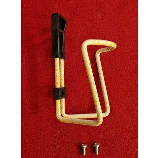 Alu Flaschenhalter, orange/weiss, gesprenkelt, NEU