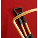 Alu Flaschenhalter, orange/weiss, gesprenkelt, NEU