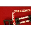 Alu Flaschenhalter, rot/weiss, gesprenkelt, NEU
