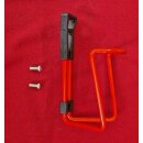 Alu Flaschenhalter, rot, inkl. Schrauben, NEU