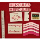 Hercules Pentacross Aufkleber, Rahmendekor, Pink, z.B....