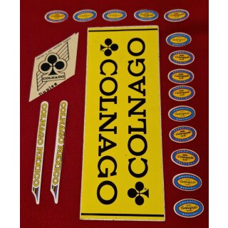 Colnago / Campagnolo Konvolut, u.a. Colnago Mexico,Rahmendekor, z.B. für Steuerrohr, Unterrohr, Konvolut, NEU