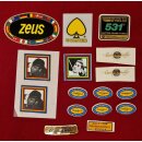 Rennrad Sticker Konvolut, u.a. Campagnolo, Zeus, Colner, NEU