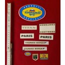 Rennrad Aufkleber, Konvolut, u.a. Campagnolo, Colnago,...