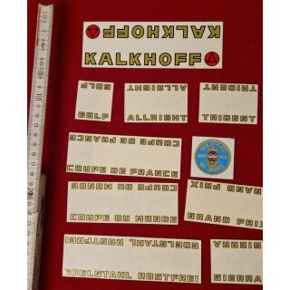 Kalkhoff Aufkleber, Rahmendekor, z.B. für Unterrohr, Oberrohr, gold, NEU