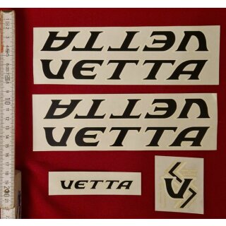 Vetta Rennrad Aufkleber, Rahmendekor, Konvolut, NEU