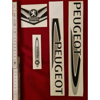 Peugeot Aufkleber, Rahmendekor, Konvolut, NEU