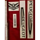 Peugeot Aufkleber, Rahmendekor, Konvolut, NEU