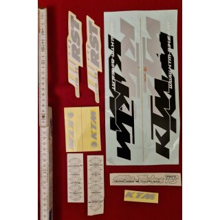 KTM Aufkleber, Rahmendekor, Konvolut, NEU