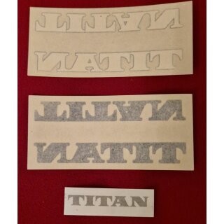 Titan Rennrad Aufkleber, Konvolut, NEU