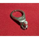 Shimano Bremszuggegenhalter, für 1" Gewindegabeln, 25,4mm, Nirosta-Stahl, silber, mit Einstellschraube, NEU