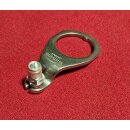 Shimano Bremszuggegenhalter, für 1" Gewindegabeln, 25,4mm, Nirosta-Stahl, silber, mit Einstellschraube, eckig, NEU