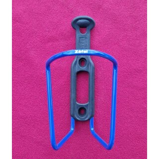 Zefal Alu Flaschenhalter, blau, nur 37g, made in France, NEU