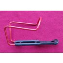 Zefal Alu Flaschenhalter, rot, nur 37g, made in France, NEU