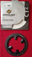 Stronglight CT2 Ceramic Teflon Alu Rennrad Kettenblatt für Shimano Dura-Ace FC-9000, 10/11-fach, 110mm Lochkreis, 53 Zähne, schwarz, NEU