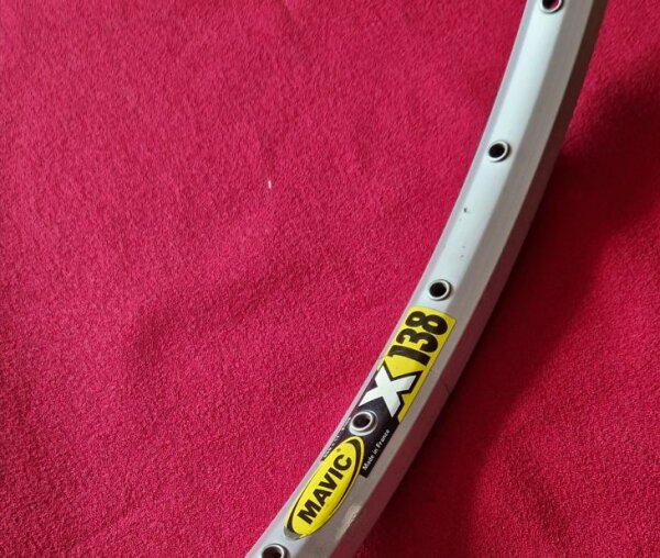 Mavic X138 Felge, 26", 559 x 17, silber, 36 Loch, NEU