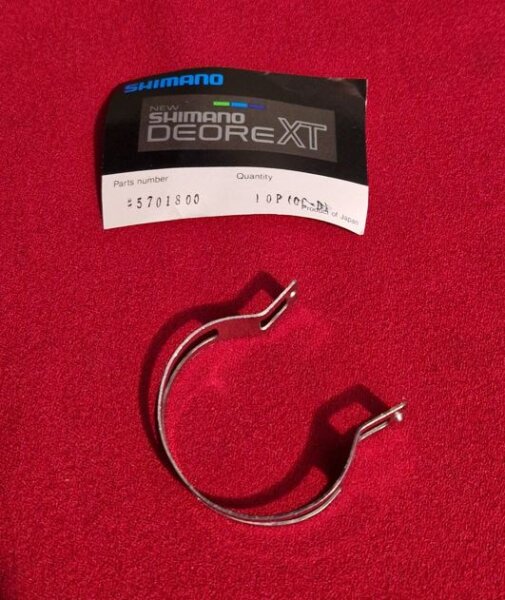 Shimano Deore DX Bandschelle für Anlötumwerfer, Umwerferschelle, 31,8mm, für FD-M730, FD-M732, FD-M735 und andere Shimano-Umwerfer, NEU