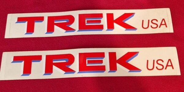 Trek USA Rahmendekor Unterrohr, 29cm Länge, rot, Paar, NEU