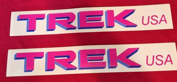 Trek USA Rahmendekor Unterrohr, 29cm Länge, pink, Paar, NEU