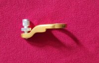 Tranz-X Bremszuggenhalter 25,4mm, für 1" geschraubte Steuersätze, inkl. Einstellschraube, gold, NEU