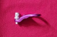 Tranz-X Bremszuggenhalter 25,4mm, für 1" geschraubte Steuersätze, inkl. Einstellschraube, purple, NEU