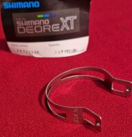 Shimano Deore DX FD-M650 Umwerfer inkl. Gegenhalter für Umwerfer von Rahmen ohne Gegenhalter, z.B. Trek 950, 31,8mm Klemme, NEU