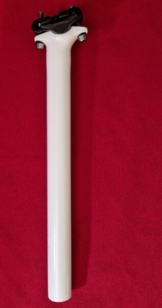Schindelhauer Alu Sattelstütze, 27,2mm, 300mm, weiß, NEU