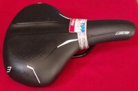 Selle Bassano Leggera Sattel, made in Italy, schwarz, NEU