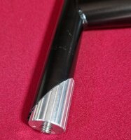 CrMo 4130 Stahlvorbau, 1 1/8" Standard, 130mm, 10°, schwarz, NEU