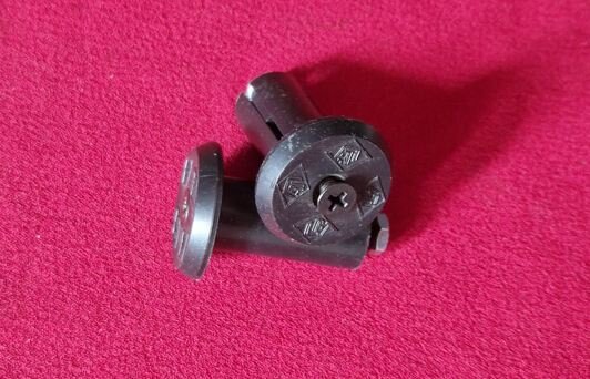 ATI End Plugs Lenkerstopfen, made in USA, verschraubbar, schwarz, NEU