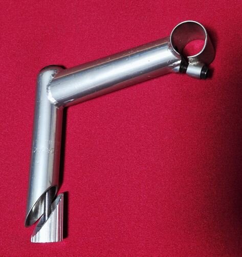 Kalloy CrMo Stahlvorbau, 1 1/8" Standard, 130mm, 10°, silber, NEU
