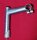 CrMo Stahlvorbau, 1 1/8" Standard, 120mm, 5°, silber satin, NEU