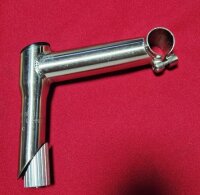 CrMo Stahlvorbau, 1 1/8" Standard, 130mm, 10°, titan gebürstet, NEU