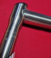 CrMo Stahlvorbau, 1 1/8" Standard, 130mm, 10°, titan gebürstet, NEU