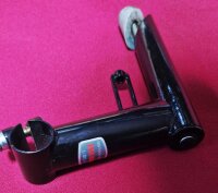 ITM Single-1 CrMo Stahlvorbau, 1 1/4" Standard, 110mm, 10°, inkl. integrierter Zugführung, schwarz, NEU
