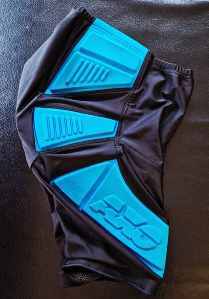 Axo Downhill Series Radhose mit Sitzpolster, made in Italy, blau, L, NEU, NOS