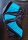 Axo Downhill Series Radhose mit Sitzpolster, made in Italy, blau, L, NEU, NOS